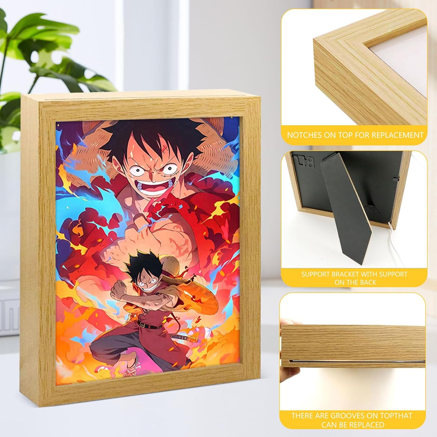 Cadre LED One Piece - Affiche Lumineuse Magique